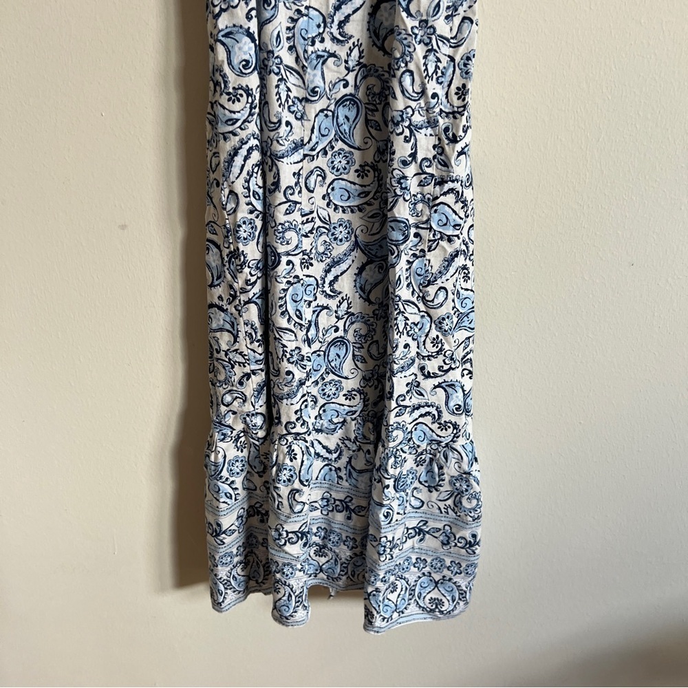 Zara Paisley Linen Midi Dress - Picture 4 of 7